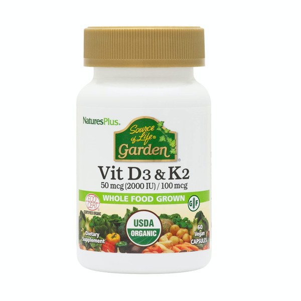 Natures Plus Source of Life Garden Vitamin D3 & K2-60