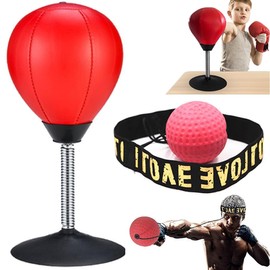 HPAMR Boxing Vent Ball, Desktop Punching Ball Work Vent Psychological Catharsis Ball Pressure Ball Bag Desktop Boxing Bag Big Sucker Boxing Speed Ball, Fitness Supplies Stress Relief Tool for Office