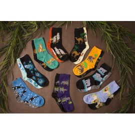 Foozys Women’s Crew Socks | Polar Bear Zoo Animal Novelty Socks | 2 Pair