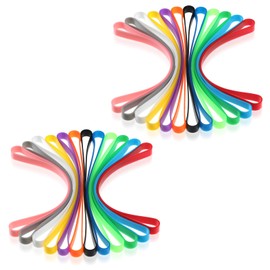 24 PCS Silicone Rubber Bands Thick Rubber Bands Large Rubber Band for Notebook, Books, Cooking, Crab Traps, Gifts Packing Christmas Boxes Wraps Office Supplies