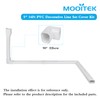 MOOITEK 5" 17Ft PVC Decorative Line Set Cover Kit for