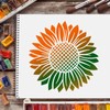 FINGERINSPIRE Sunflower Stencil Template 30 x 30 cm Plastic Large