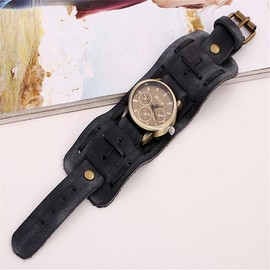 Punk Watches Men'S Wrist Watches - Color: Black