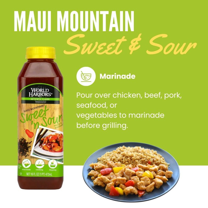 World Harbors Maui Sweet and Sour Sauce - Hawaii Style