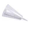 Testwest TRADITIONAL CLEAR PLASTIC RAIN WEATHER GAUGE CONE WITH SPIKE