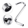8 Inch Steel High Rise Extension S-Curved Goose Neck Shower