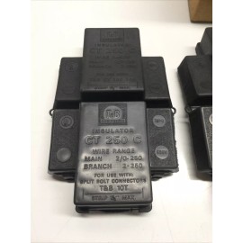 Thomas & Betts NEW, LOT OF 5, THOMAS & BETTS, CT250C, INSULATOR, FOR CABLE TAP. (26B-1-4)