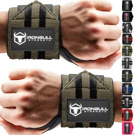 Wrist Wraps for Weightlifting (USPA, IPL, USAW & IWF Approved),18” Premium Quality Weight Lifting Wrist Support Straps for Bench Press, Bodybuilding, Strength Training and Powerlifting (Green)