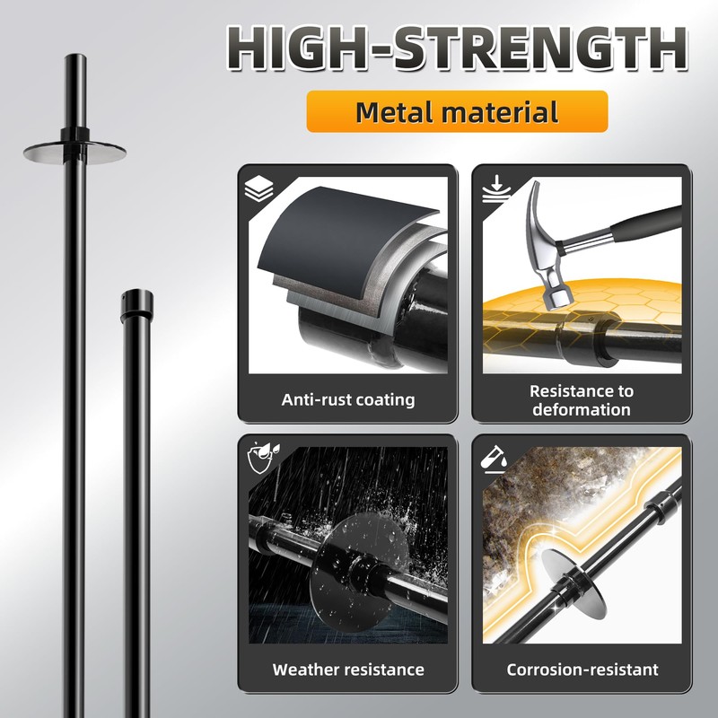 Dump Trailer Tarp Retention Bar with Screws & Hex Key,