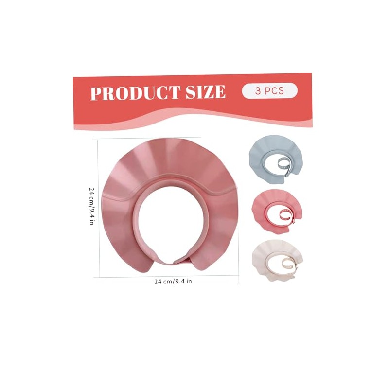 Protector para Lavado de Cabello para Bebés, 3 Piezas Gorro