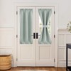 NICETOWN 100% Blackout Linen Door Window Curtains for French Door,