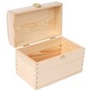 Creative Deco Wooden Storage Box Unpainted with Lid | 25
