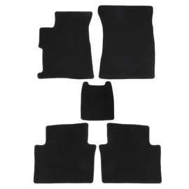 VekAuto Car Floor Mats Kit Compatible for Honda Civic Sedan 2012-2016, Non-Slip Velour Black Front and Rear Full Set Auto Floor Carpet Liners Rugs