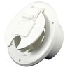 JR Products S-23-10-A White 30 Amp Round Electric Cable Hatch
