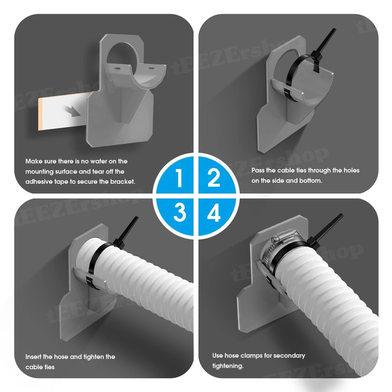 4 Pcs Swimming Pool Pipe Holders, Above Ground Pool Accessories