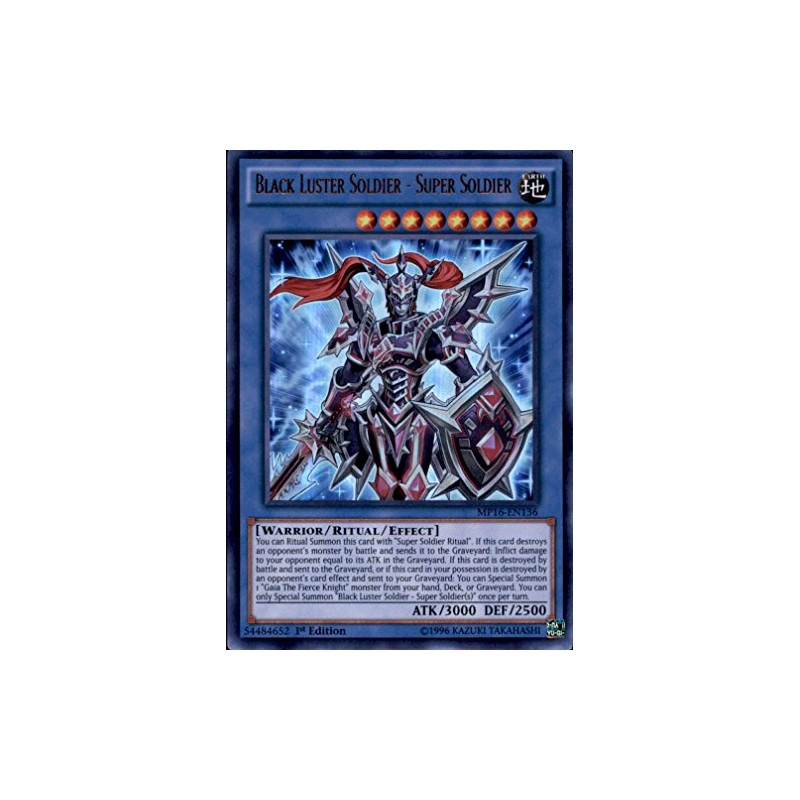 YU-GI-OH! - Black Luster Soldier - Super Soldier (MP16-EN136) -