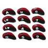 12 Pcs Golf Iron Head Cover Set Club Headcover Set