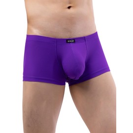 IKINGSKY - Calzoncillos tipo calzones elásticos para hombre, transpirable, con bolsa suave, para hombre, 3 PAQUETES, XX-Large