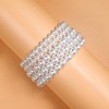 COLORFUL BLING Imitation Pearl Stackable Bracelets Set for Women Beaded