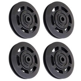 2 Pairs (4pcs) Bearing Pulley Wheel Cable Gym Fitness Equipment 95mm