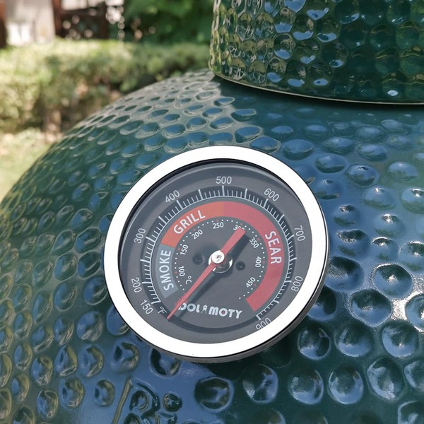 DOLAMOTY Upgrade Replacement Thermometer for Big Green Egg Grill Parts