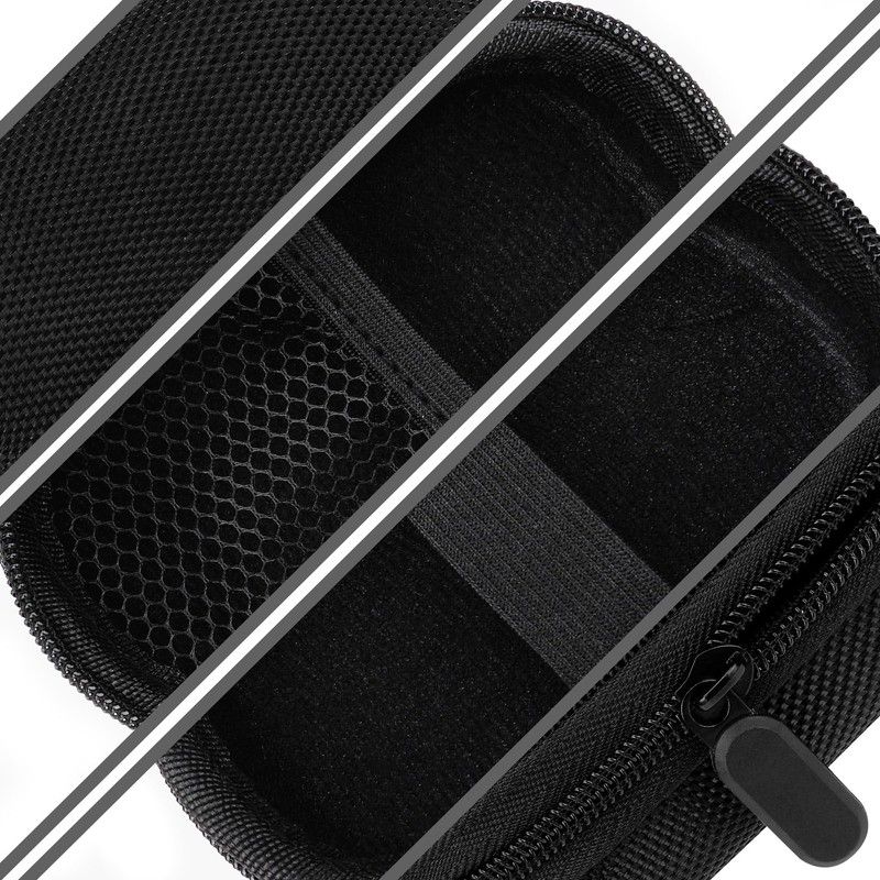 TOCCOOL Black Hearing Aid Storage Case, Durable EVA Material Protector