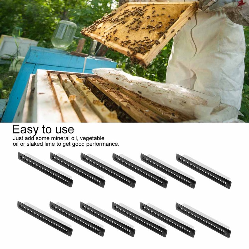 12Pcs Beehive Plastic Beetle Insect Trap Catch Box Tool Beekeeping