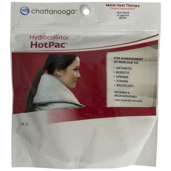 Hydrocollator Moist Heat Hot Pac Neck Contour, 24" Long Variety of Sizes and Shapes Fit Most Body Contours