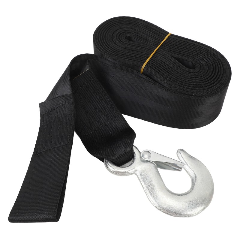 Heavy Duty Winch Strap with Hook 3500lb Load Boat Trailer