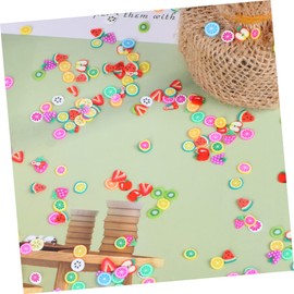 Housoutil 3000pcs Fruit Polymer Clay Nail Art Slices for Diy Manicure Decoration Easy to Use Nail Charms for Home Professional Use