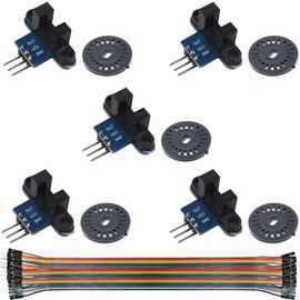 Youmile 5 Speed Measurement Sensors Opto Coupler Motor with IR Infrared Slot Photo Interruptor Sensor for Arduino with Speed Detection or Encoder