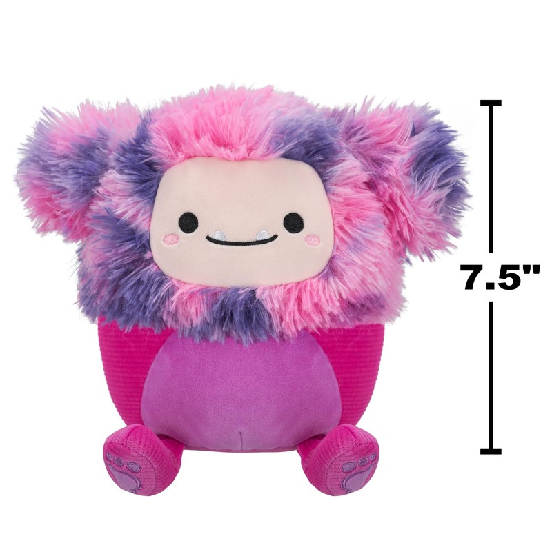 Original Squishmallows Woxie the Magenta Bigfoot 7.5"