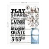 Play Share Laugh Imagine Create Rustic Canvas Print Picture Mason