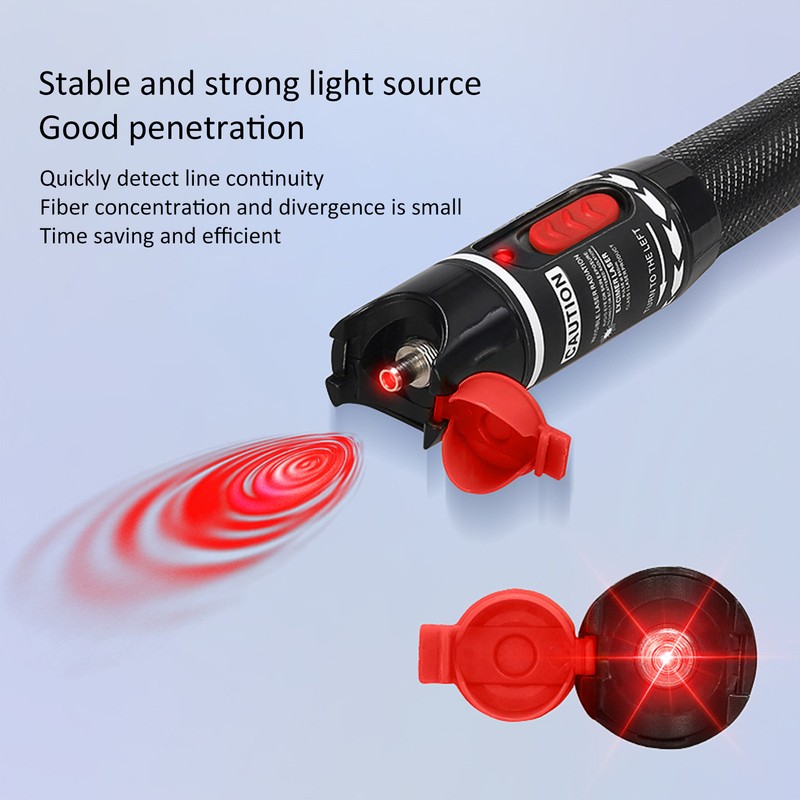 50MW 50km Optical Fiber Tester Pen with FC to LC