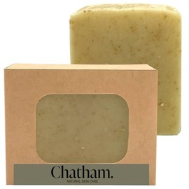 Chatham Natural Skin Care Jabón Hidratante De Avena Y Limoncillo (145 Ml) Para Piel Seca. Ingredientes 100% Naturales, Sin Manteca De Karité Y Con Ace