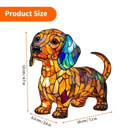 YANGUN Dog Series Art Night Light, Pug Lamp, USB Charging 3D Dachshund Lamp, Cute Dachshund Figures with Warm Light for Vintage Decoration, Gift for Dog Lovers, Retro Style, Pet Decoration Lamp