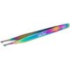 Specialty Collection Tweezers for Eyebrows 5.00" Slant Nose Rainbow |