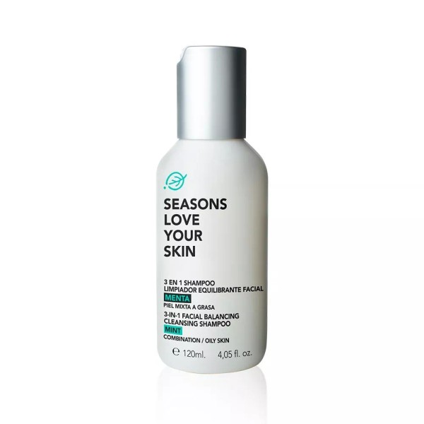 Seasons Love Your Skin 3en1 Shampoo Limpiador Equilibrante Facial Menta 120ml