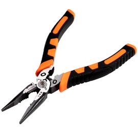 VANJOIN Multi-functional Radio Pliers, Steel High Hardness Pointed Pliers (with Spring), Extra Fine Point, Home Appliance Repair, Wire Cut, By-line Repair, Closing Tool, Spanner, Precision Pliers, Electrician Tools, Craft Pliers Set, Accessory Tool (6.5 inches (165 mm)