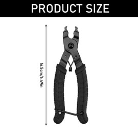 ChAusa Bicycle Chain Tool, Chain Pliers Bicycle, 2-in-1 Opener and Closing Pliers, Portable Bicycle Chain Pliers, Applicable to Tool for Removing the Bicycle Chain 16.5 x 5 cm (Black)