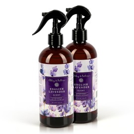 Abbey & Sullivan Linen Spray, English Lavender, Fabric Freshener and Odor Eliminator, Pack of 2, 16 oz