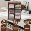 WodGod Cassette Tape Storage Box, Wood Cassette Rack, Wooden Cassette