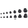 50 Pieces M8 Nylon Acorn Nut Plastic Bolt Nut Caps