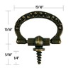 National Artcraft® 7/8" x 1" Antique Brass Ring-Style Screw-in Picture