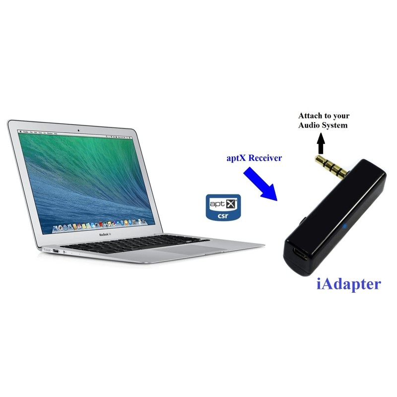 KOKKIA iRECEIVER : iAdapter Tiny UNIVERSAL aptX Bluetooth Stereo Receiver