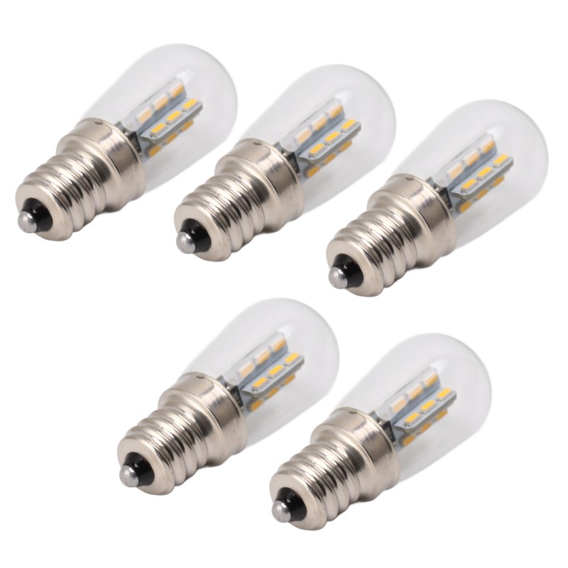 5Pcs E12 LED Bulb High Brightness 120V Fridge Lamp Bulb