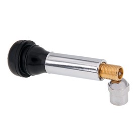 Levando TR418C Chrome Valves - Set of 4 - Rim Valves for Car and Van Tyres, Universal Tyre Valve to the Highest Quality Requirements, Easy and Quick Assembly