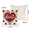 Valentine's Day Polka Dots Love Heart Mason Jar Throw Pillow