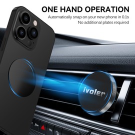 iVoler Universal Car Holder Aluminium Pack of 2, Black