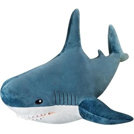 Maomoto Giant Shark Stuffed Animals,Chubby Shark Pillow Soft Shark Plush Shark Body Pillow Stuffed Shark Décor, Perfect Chrismas Stress Relief Gifts for Kids Women (39in)